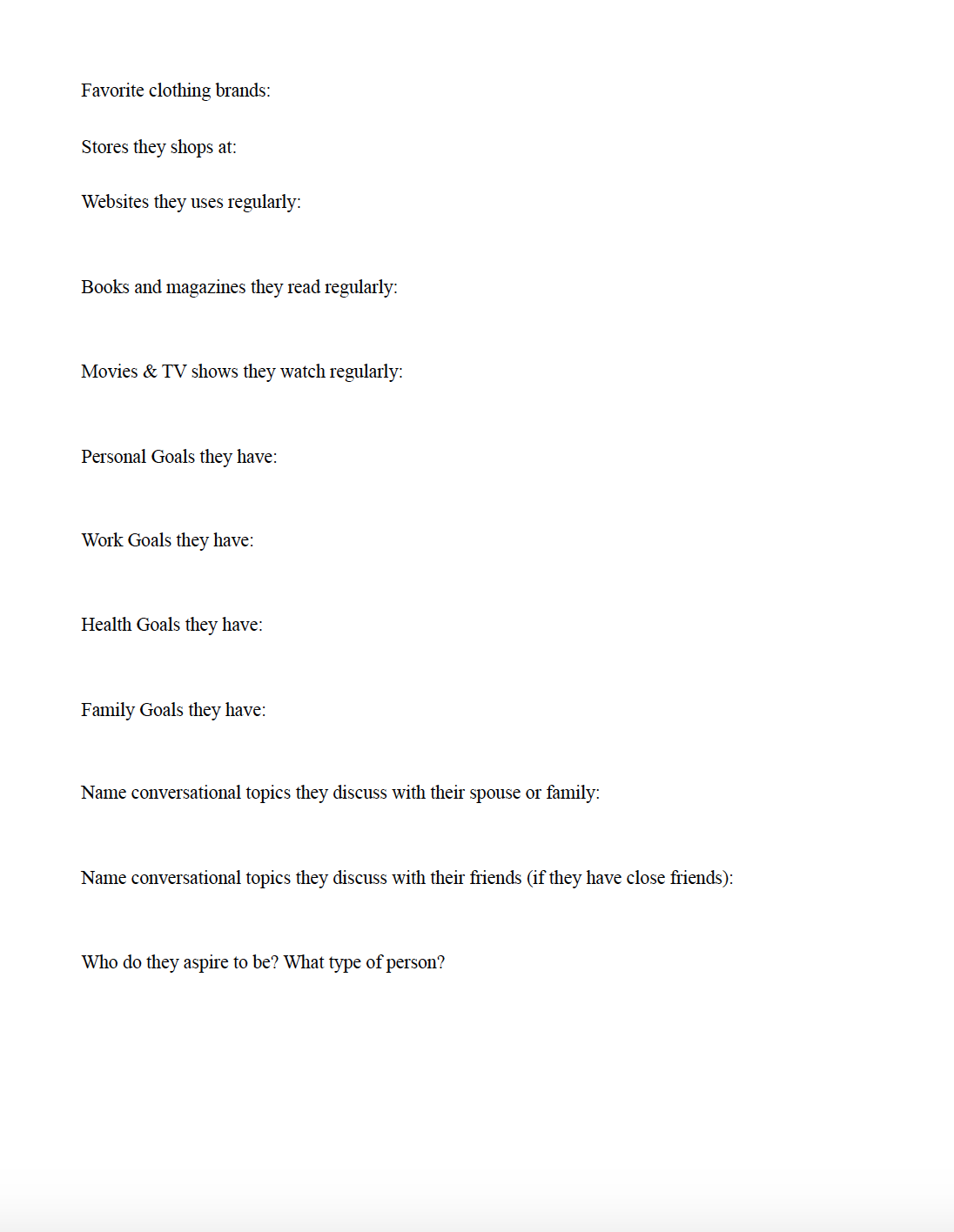 Reader Avatar Worksheet2 Blog reader avatar. Definition, why you need one, and how to create one. Includes free printable worksheet to help you define your audience. #blog #blogging #avatar #readeravatar #readerpersona