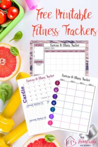 Free Printable Fitness Trackers: 3 Different Monthly Designs