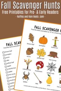 Free Printable Fall Bucket List: Blank &amp; Pre-filled
