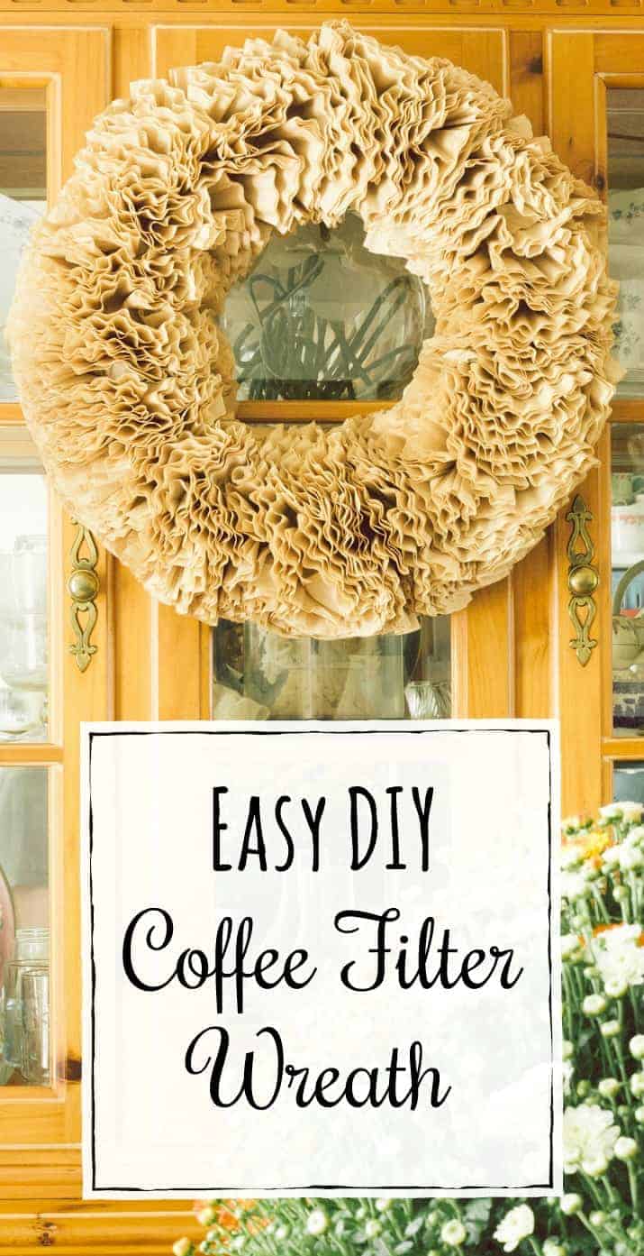 How To Make A Coffee Filter Wreath The HowTo Home