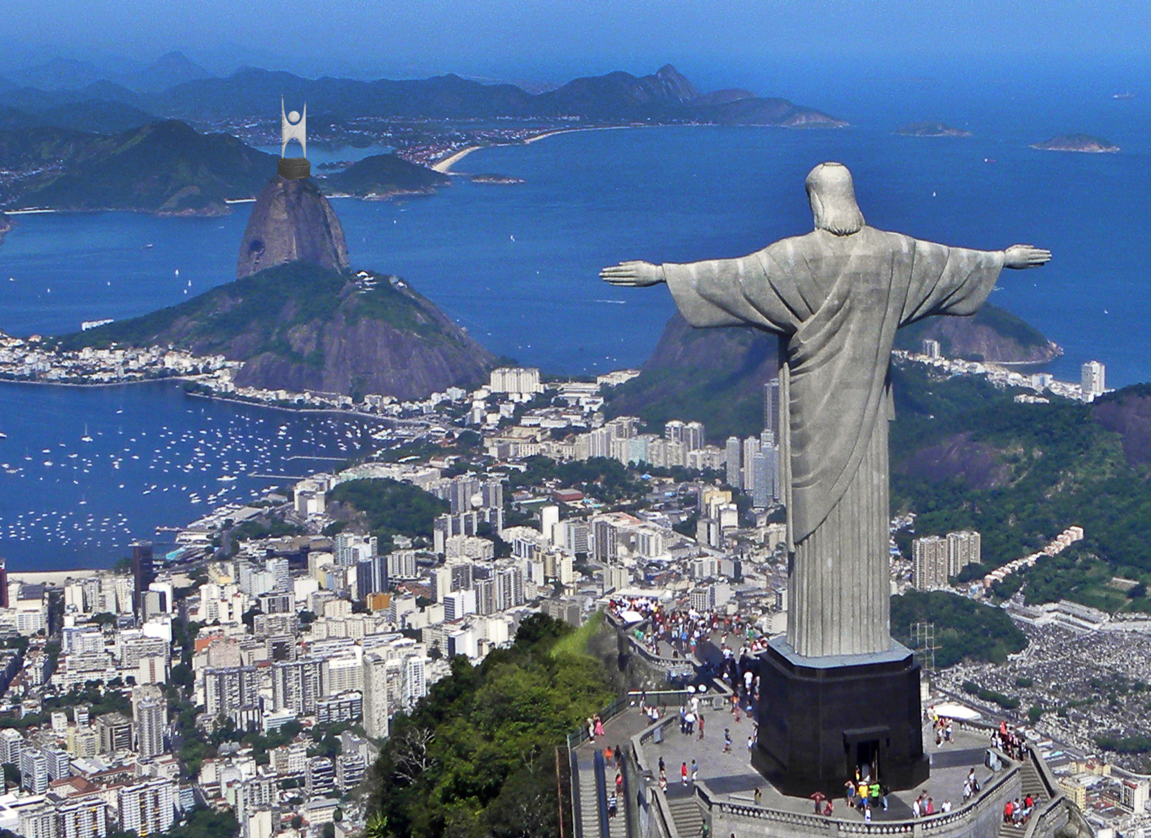 Humanist Statue Erected Opposite Christ Statue in Rio