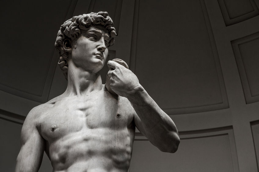 How Does Michelangelo's David Represent Humanism
