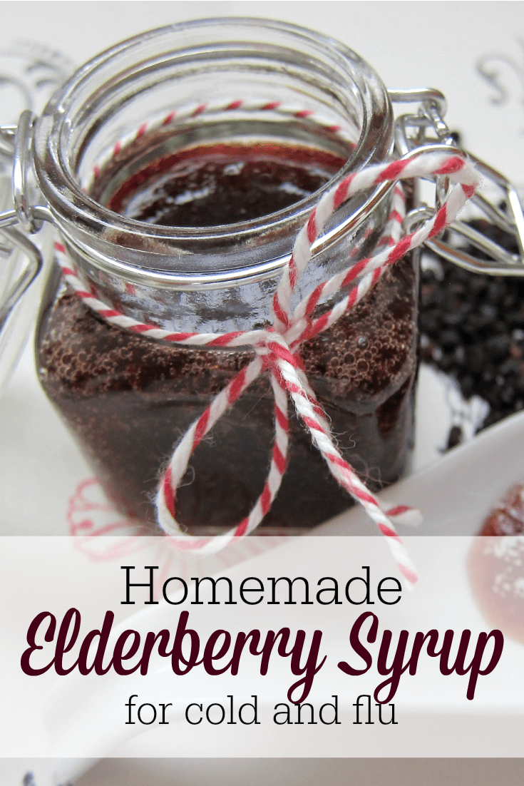 Healthy Children Homemade Elderberry Syrup for Cold and Flu