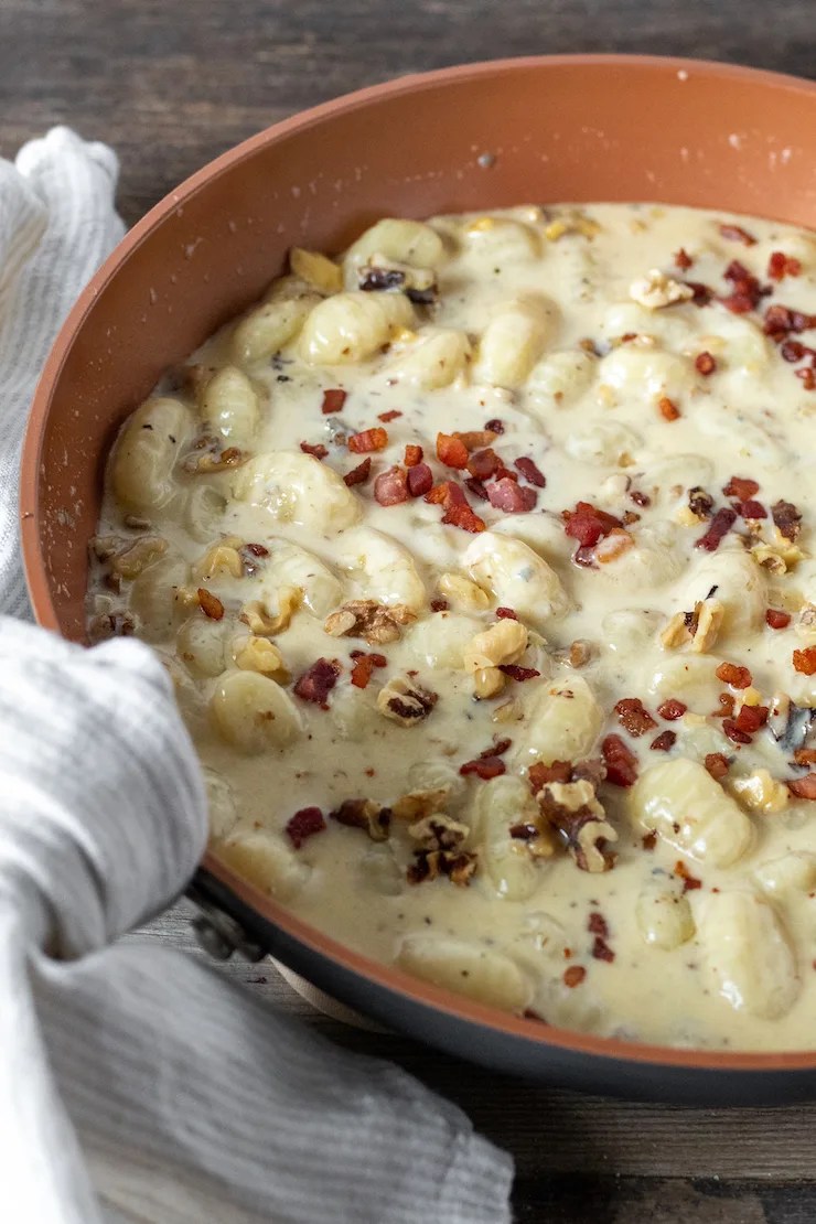 Gnocchi with Walnuts and Crispy Pancetta