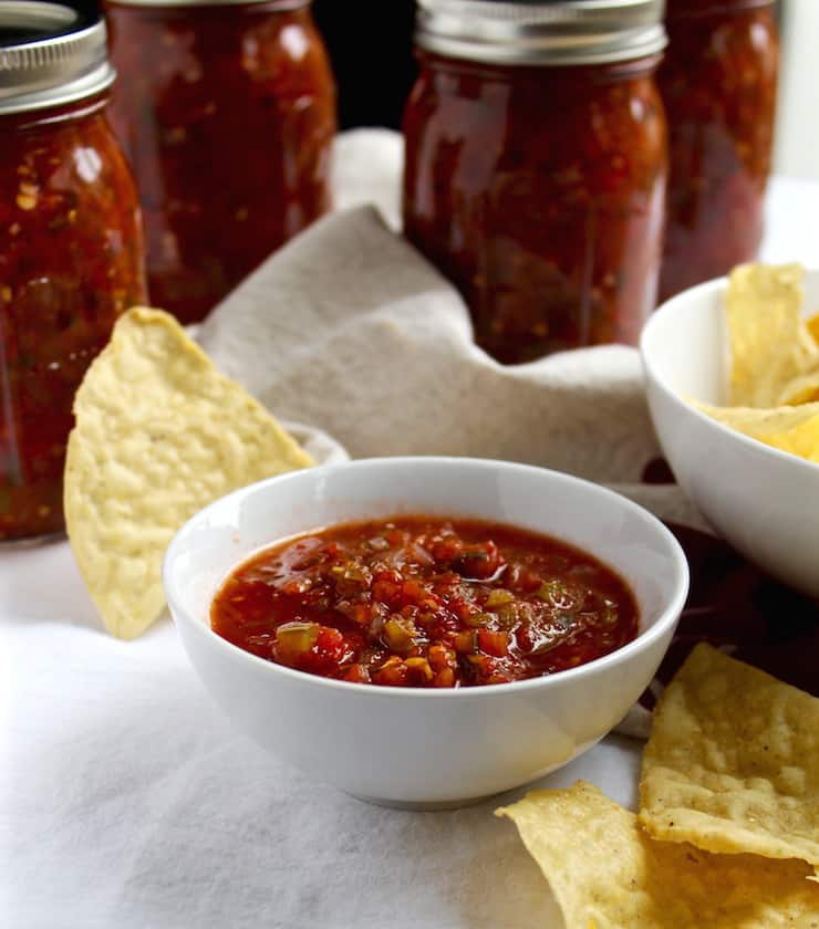 Fire Roasted Salsa Canning Recipe