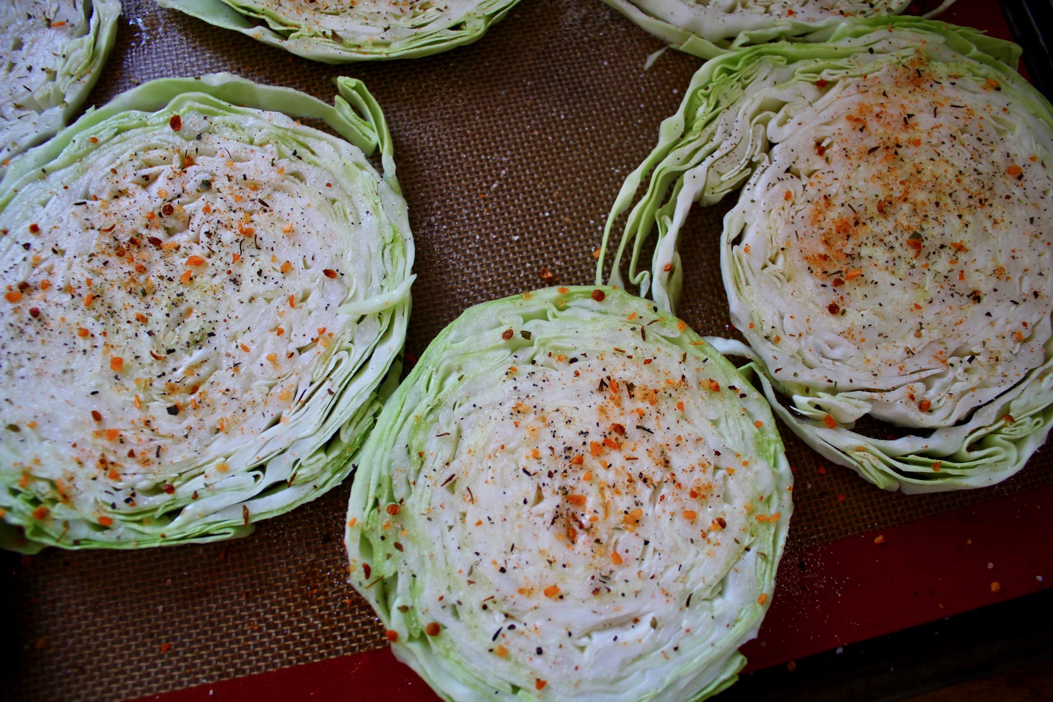 Roasted Cabbage Steaks With Honey Dijon Mustard Drizzle