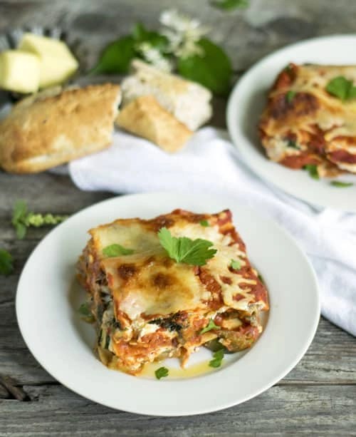 Roasted Vegetable Lasagna The Hungry Waitress