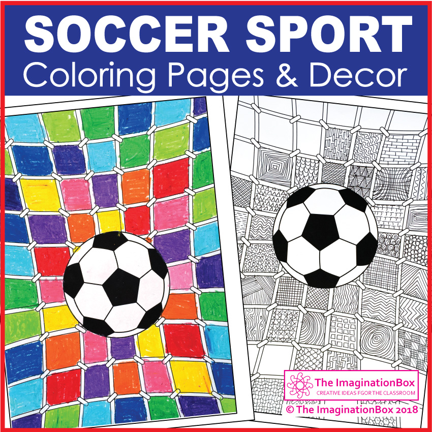 Soccer / Football Coloring Pages, Art Activities and Decor The