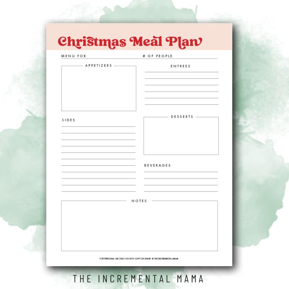 Free Christmas Planner Printable for the Best Holiday Ever The Incremental Mama