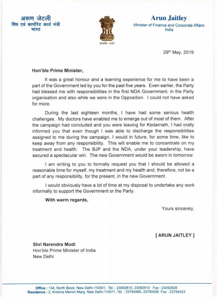 Arun Jaitley calls it a day The Independent.in News, Breaking News