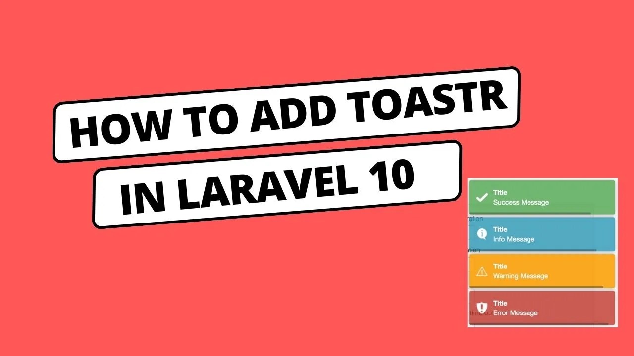 How to add Toastr Notification in Laravel 10 The Infinite Insights
