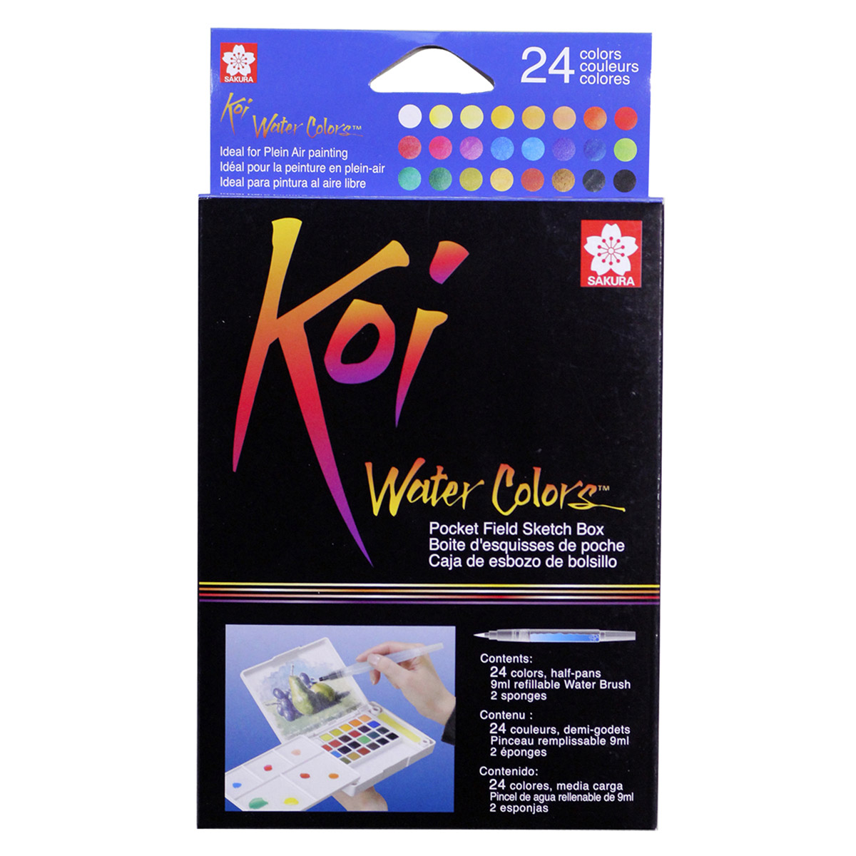 Koi Watercolors Pocket Field Sketch 24Color The Ink Stone