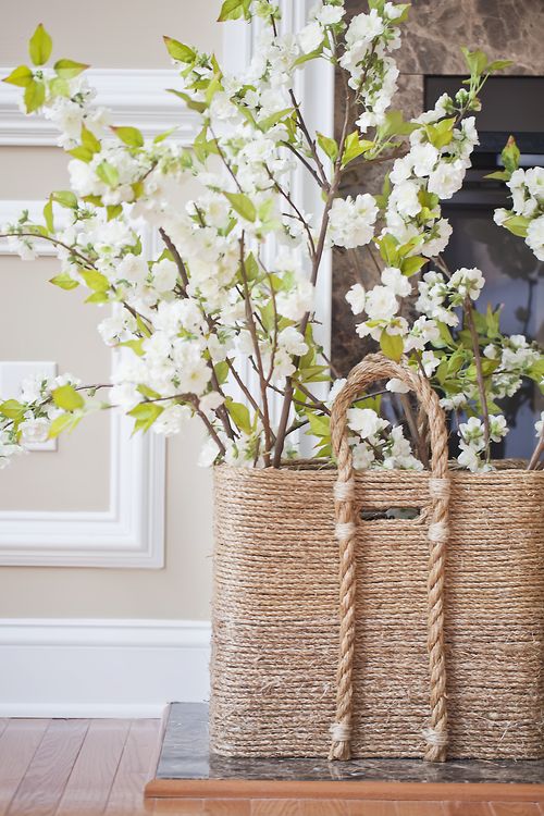 DIY Pottery Barn Inspired Beach Comber Basket The Inspired Room