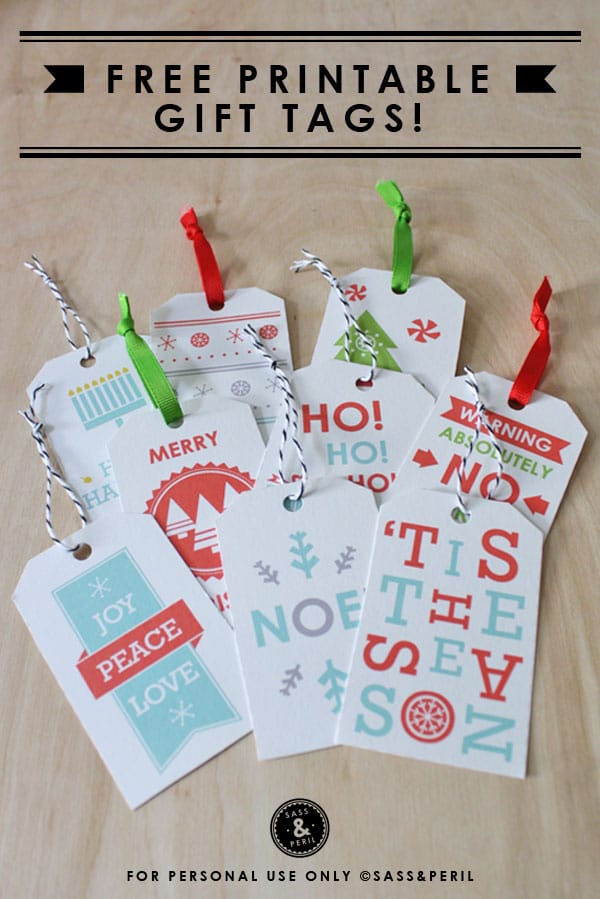 Free Printable Gift Tags {Gift Wrapping} The Inspired Room