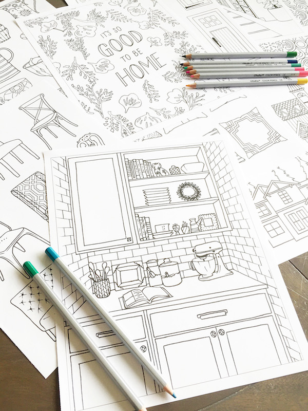 An Adult Coloring Book for Home Decor Lovers! The Inspired Room