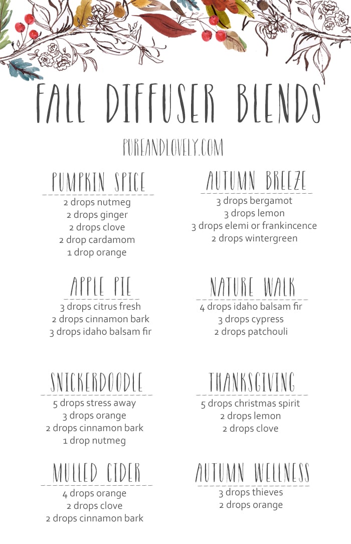 Fall Essential Oil Blends Instead of Candles! The Inspired Room