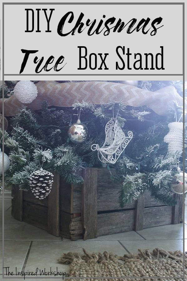 DIY Christmas Tree Box Stand The Inspired