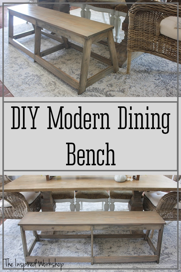 DIY Large Modern Dining Bench The Inspired
