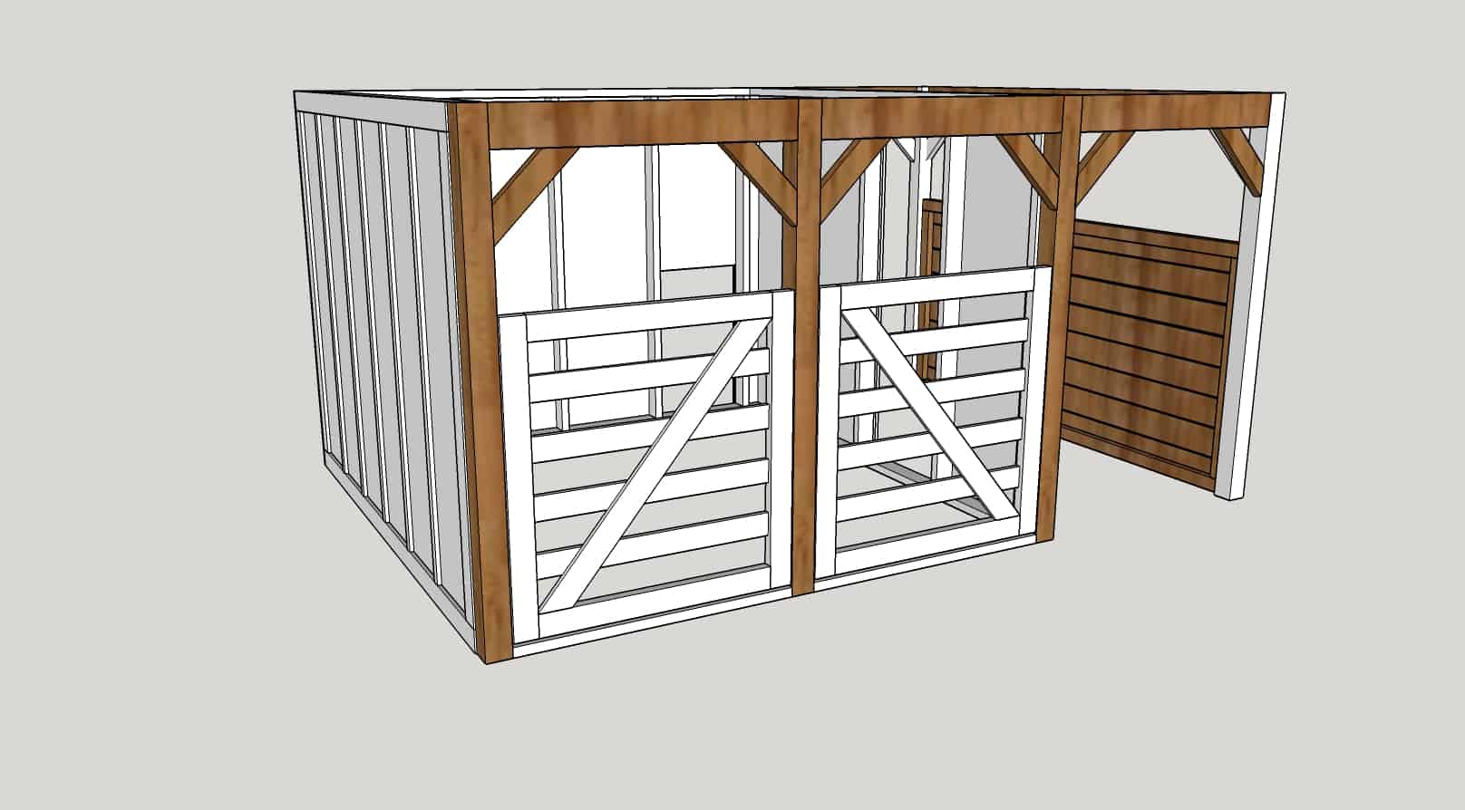 DIY Gates for Goat Shed The Inspired