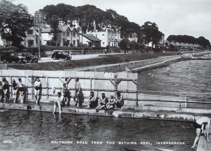 The Invergordon Archive Saltburn Road from the Bathing Pool, Invergordon