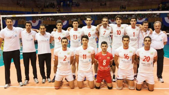 Iranian men volleyball team climbs to 12th spot in new