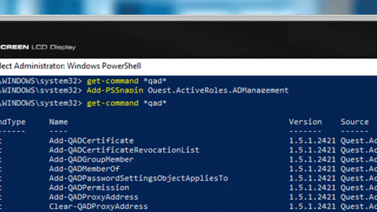 Small Files Weblog DOWNLOAD ADDPSSNAPIN QUEST.ACTIVEROLES.ADMANAGEMENT