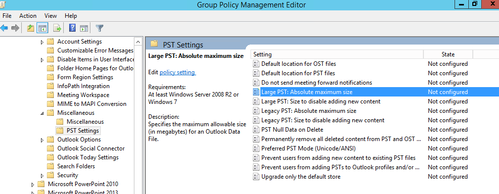 Outlook: What is the maximum email attachment size.