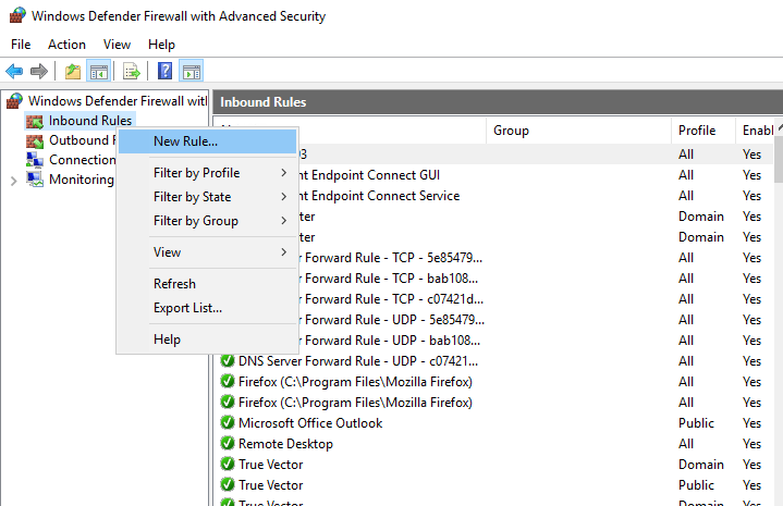 How to Configure Windows Defender Firewall with Advanced Security