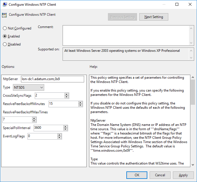 Configure NTP Time Sync Using Group Policy TheITBros