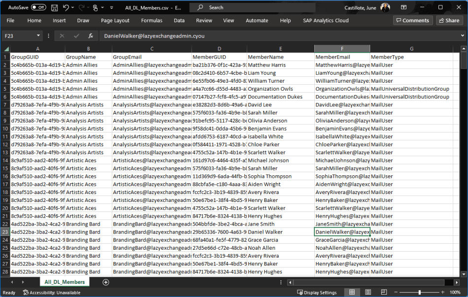 How to Export Office 365 Distribution List Members using PowerShell