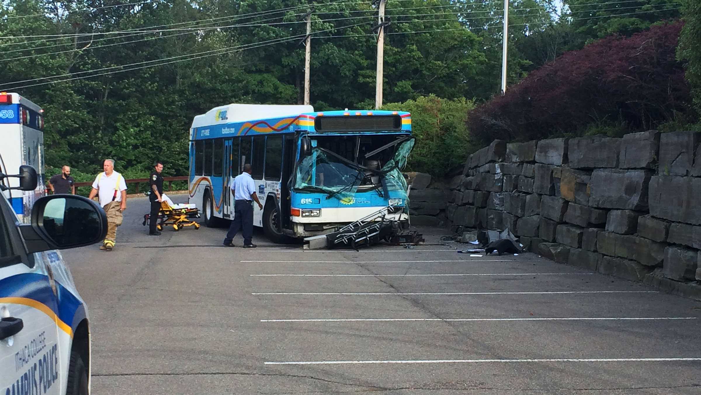 UPDATED Three injured in TCAT bus crash on Ithaca College campus The