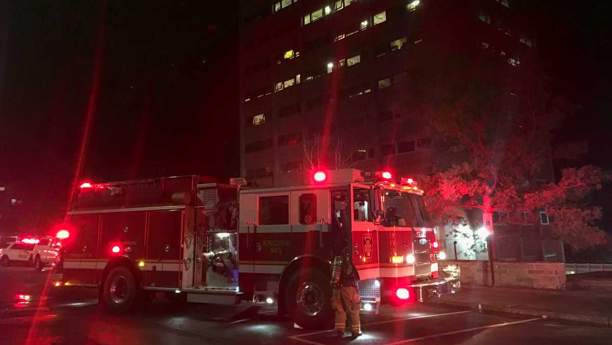 Discharged fire extinguishers set off fire alarm in West Tower THE