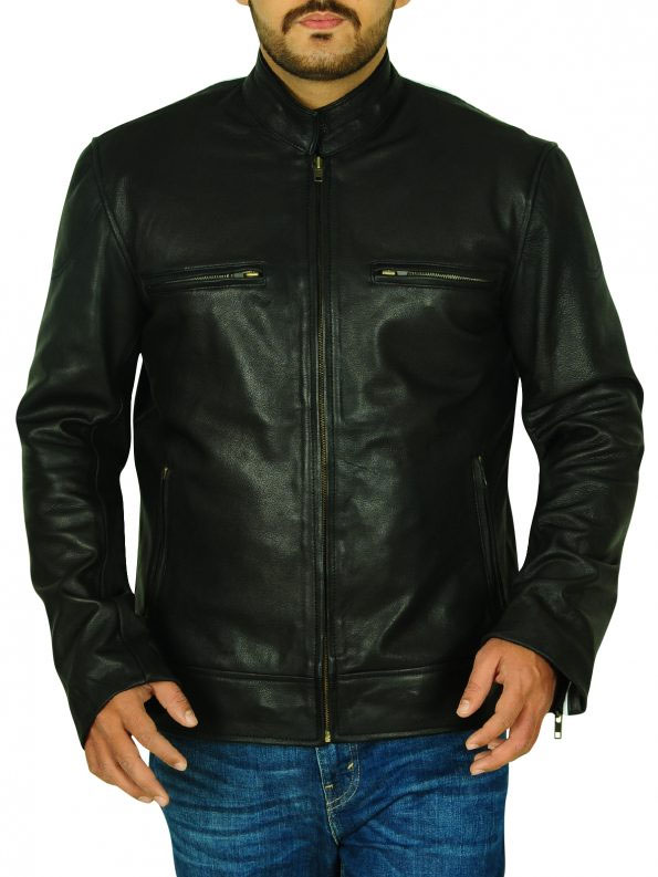 Harley Davidson Reflective Skull Leather Jacket