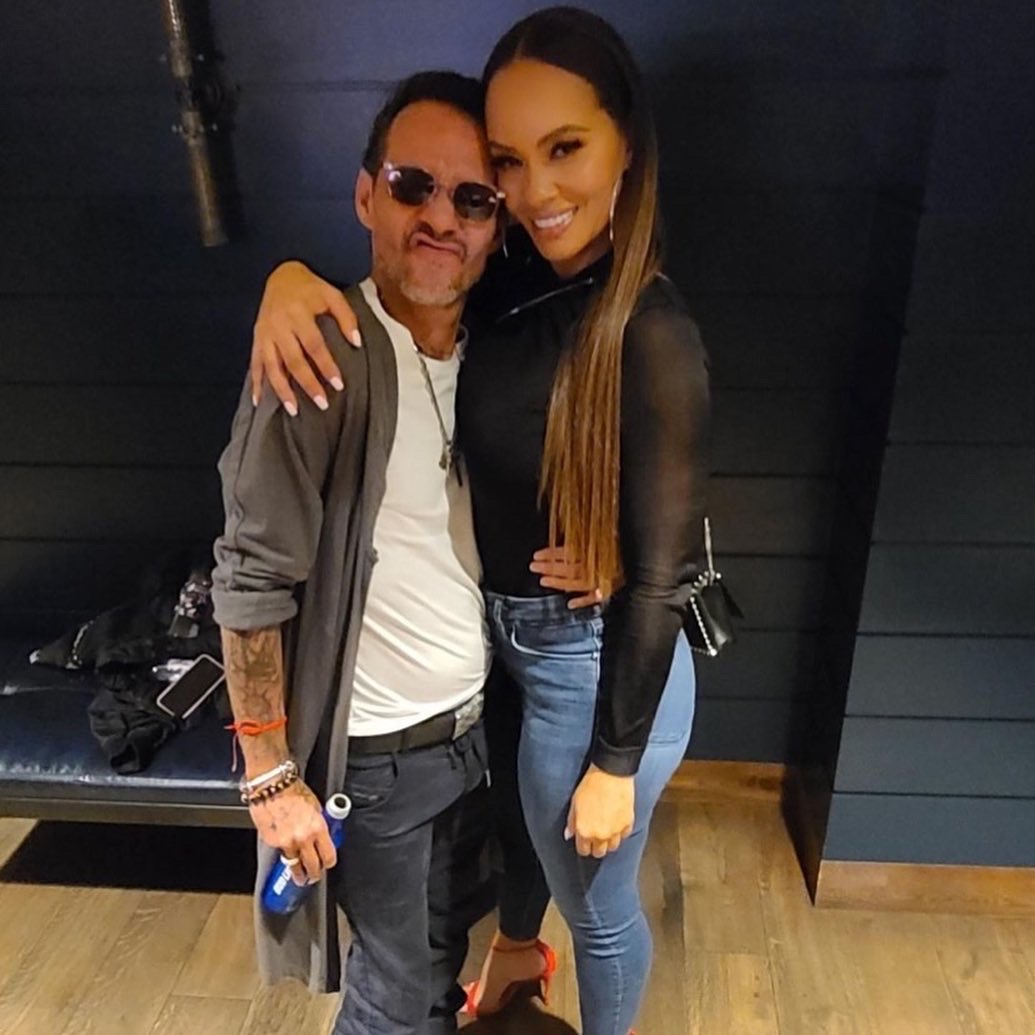 Evelyn Lozada Hugs Marc Anthony Backstage, As She Attends Concert With(08)
