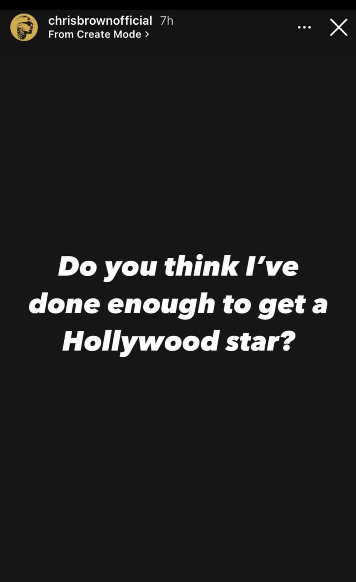 Chris Brown Asks Fans If He Deserves A Star On The Hollywood Walk Of