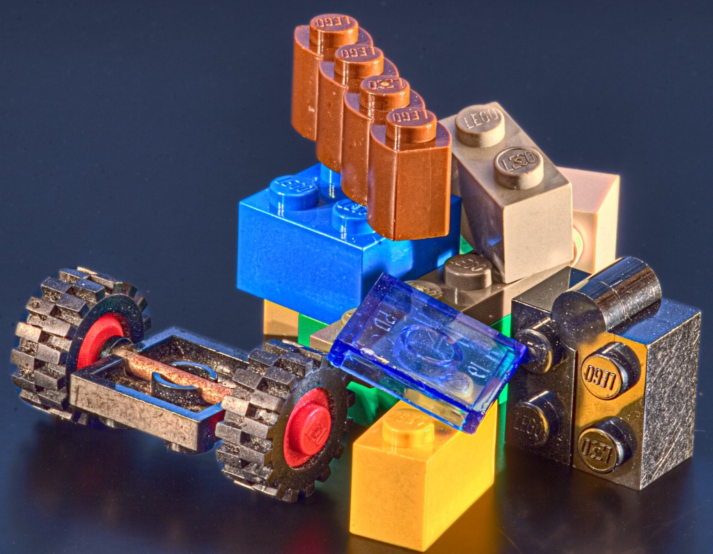 Lego jigsaw puzzle in Macro puzzles on