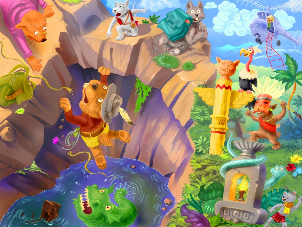 Explorers jigsaw puzzle in Kids Puzzles puzzles on