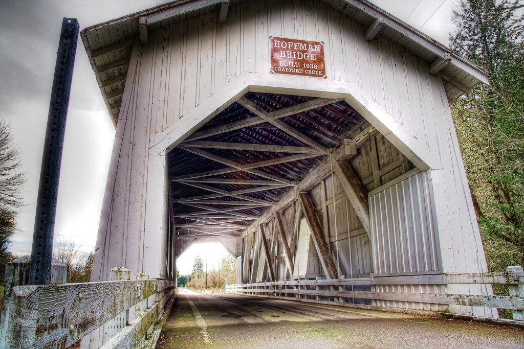 Hoffman Bridge, Oregon jigsaw puzzle in Bridges puzzles on