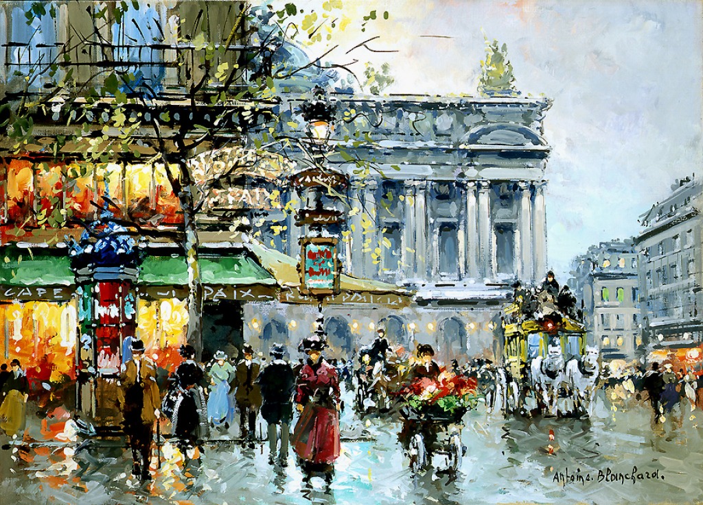 Café de la Paix Opera jigsaw puzzle in Piece of Art puzzles on