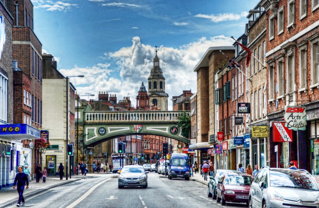 Foregate Street, Worcester, England jigsaw puzzle in Bridges puzzles on