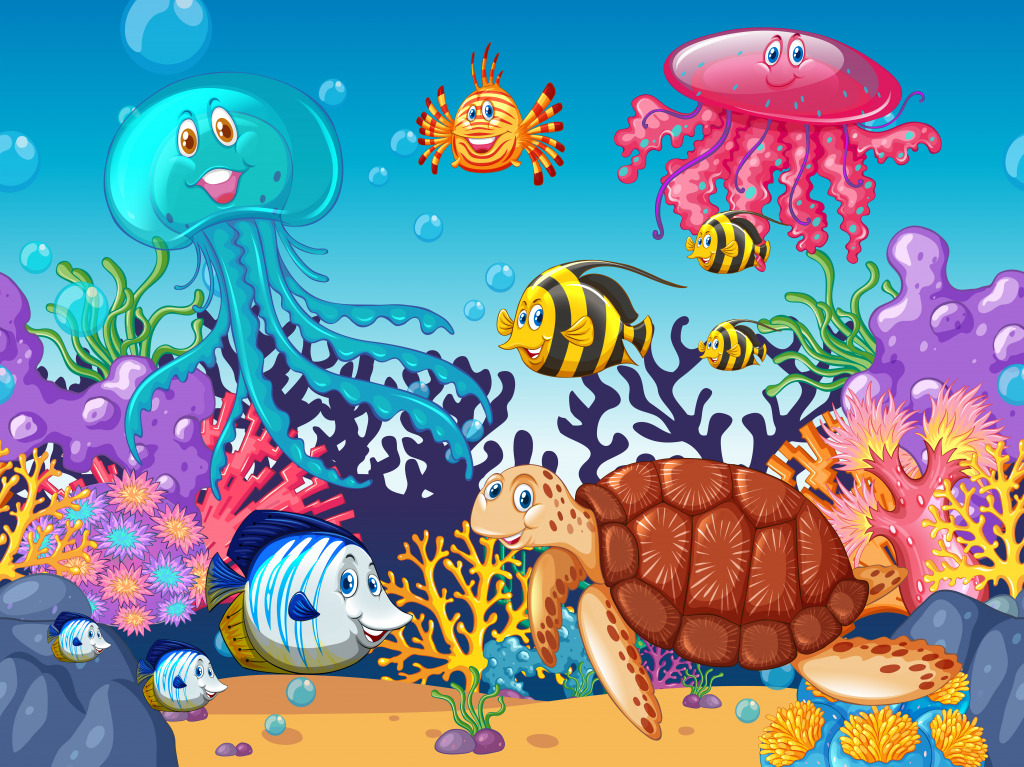 Sea Animals jigsaw puzzle in Under the Sea puzzles on