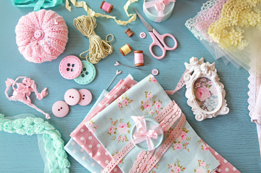 Sewing Accessories jigsaw puzzle in Handmade puzzles on