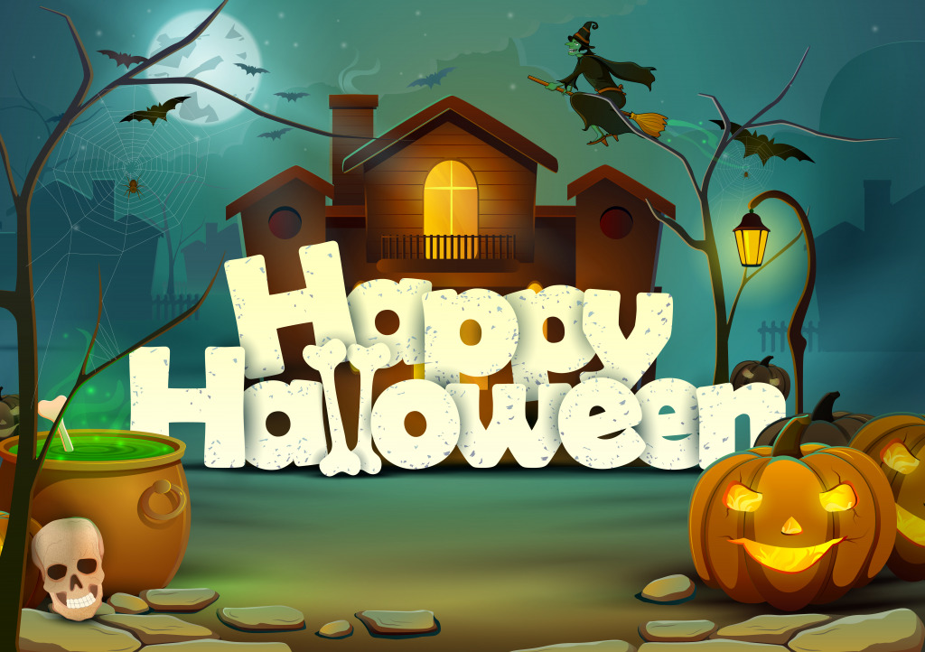 Haunted House jigsaw puzzle in Halloween puzzles on TheJigsawPuzzles