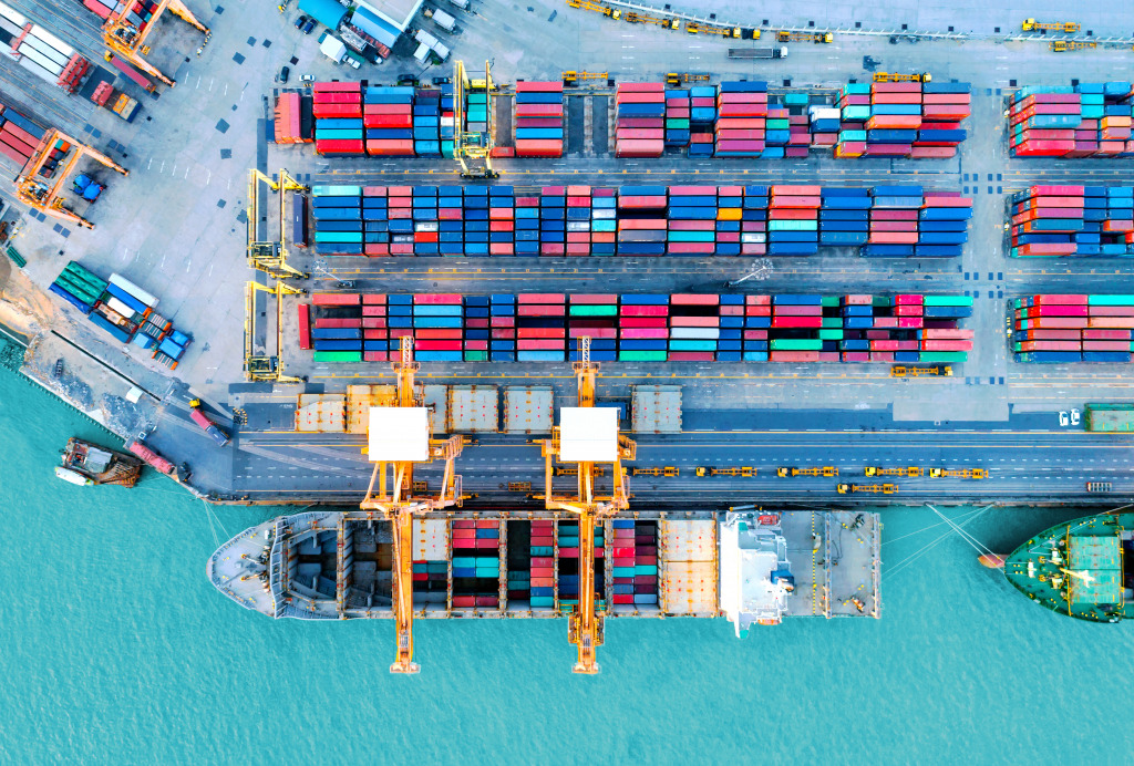 Container Ship jigsaw puzzle in Puzzle of the Day puzzles on