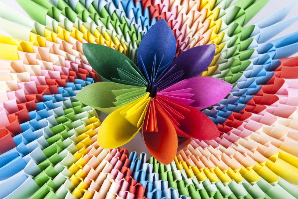 Origami Flower jigsaw puzzle in Puzzle des Tages puzzles auf