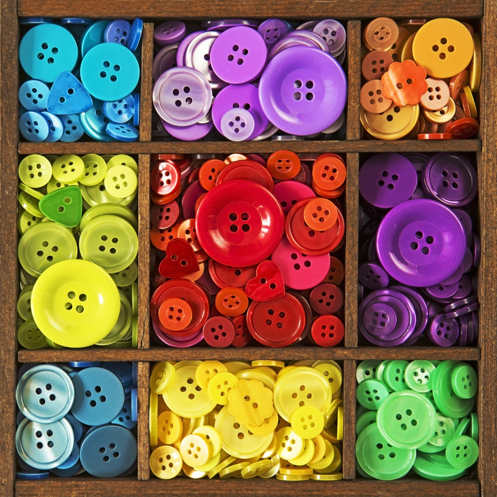 Colorful Buttons jigsaw puzzle in Handmade puzzles on