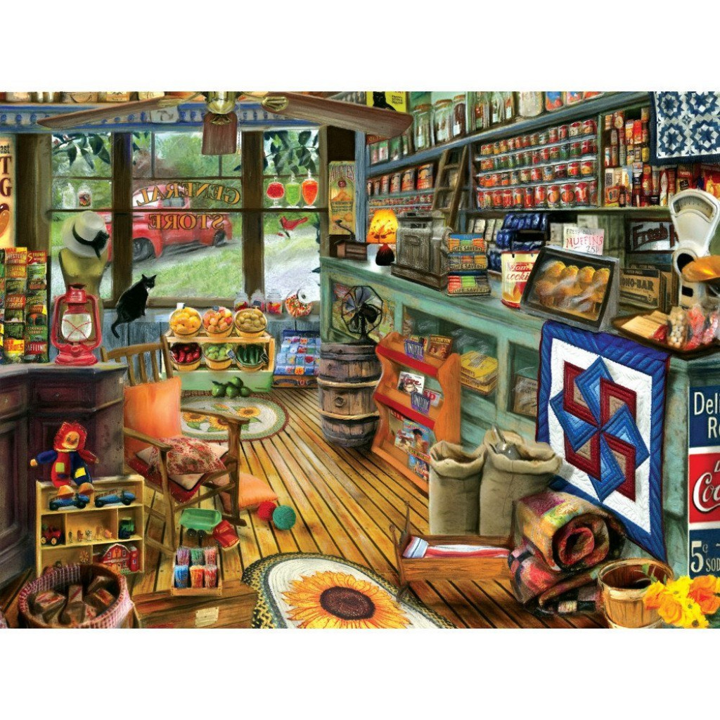 general store puzzel jigsaw puzzle in Denise Trueman puzzles on