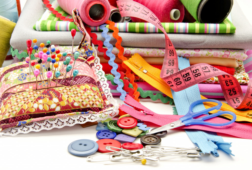 Sewing Accessories jigsaw puzzle in Handmade puzzles on