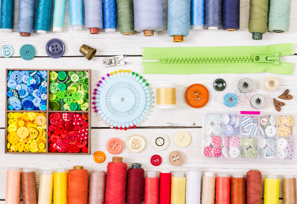 Sewing Accessories jigsaw puzzle in Handmade puzzles on