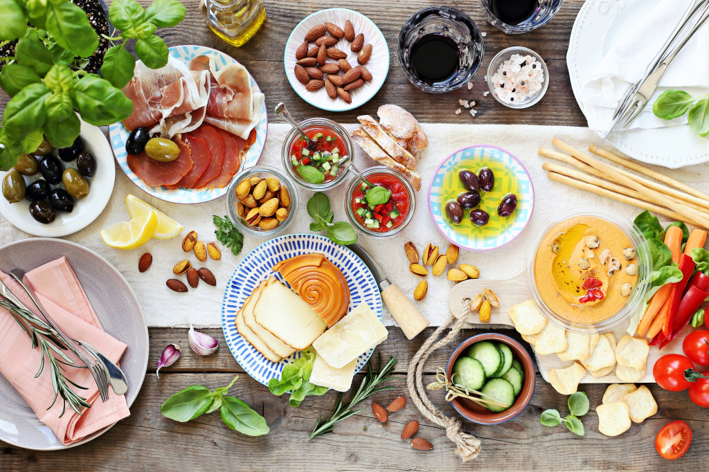 Appetizer Table jigsaw puzzle in Food & Bakery puzzles on